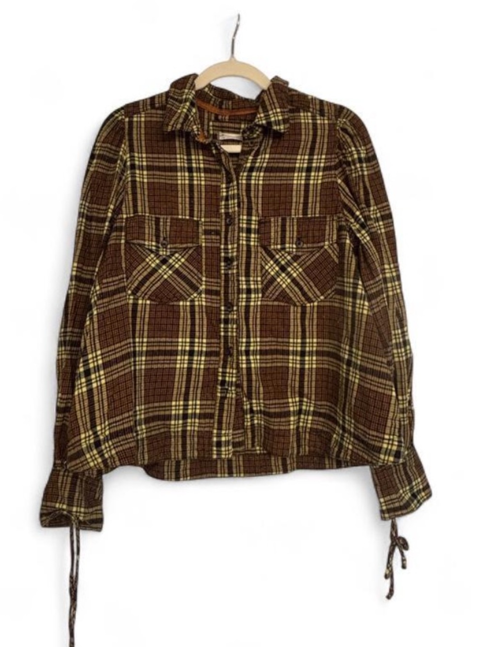 We the Free Plaid Button-Up Shirt size Large
